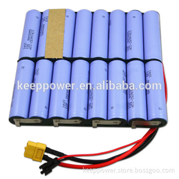16s1p self-balancing 60v unicycle battery pack 2200mah